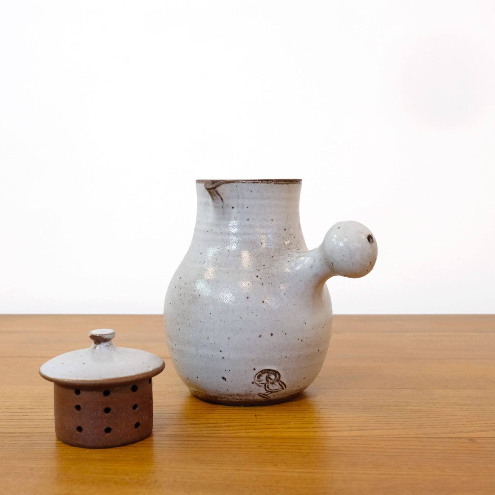 Jeanne and Norbert Pierlot, enameled stoneware teapot.